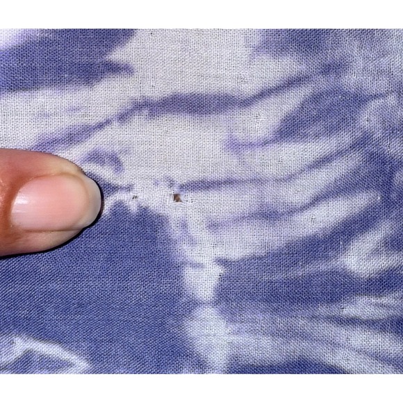 XL Tie Dye Tunic Top 3/4 Sleeve V‎ Neck Cotton Boho Bohemian Casual - Picture 7 of 7